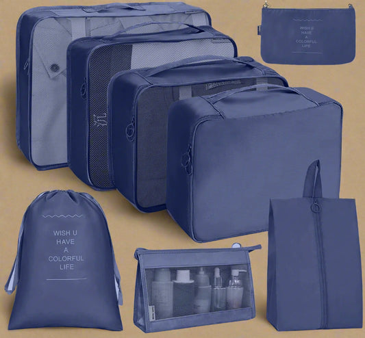 8-Piece Travel Clothes Organizer Set